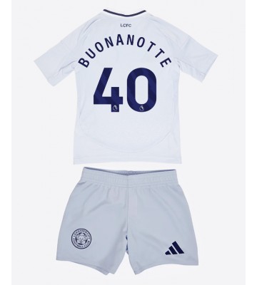 Leicester City Facundo Buonanotte #40 Tercera Equipación Niños 2024-25 Manga Corta (+ Pantalones cortos)